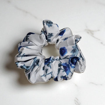 Blooming Medley Printed Satin Scrunchie