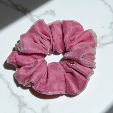 Blush Cloud Double Layer Scrunchie