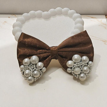 Mocha Dream Pearl Bow