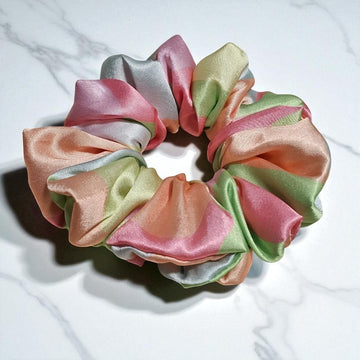 Sahara Bloom Printed Satin Scrunchie