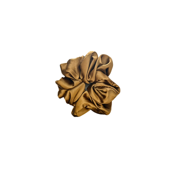 Toffee Gleam Satin Scrunchies