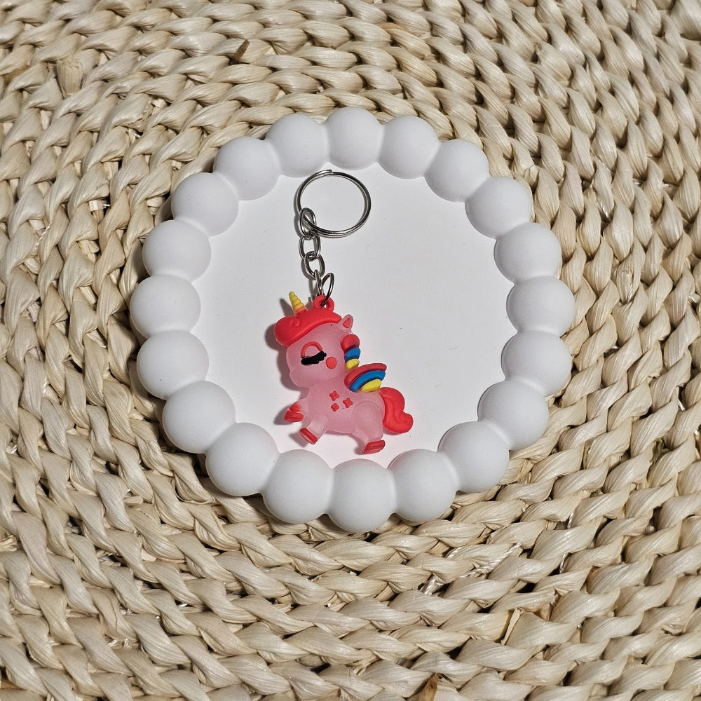 Pink Unicorn Key Chain