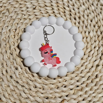 Pink Unicorn Key Chain