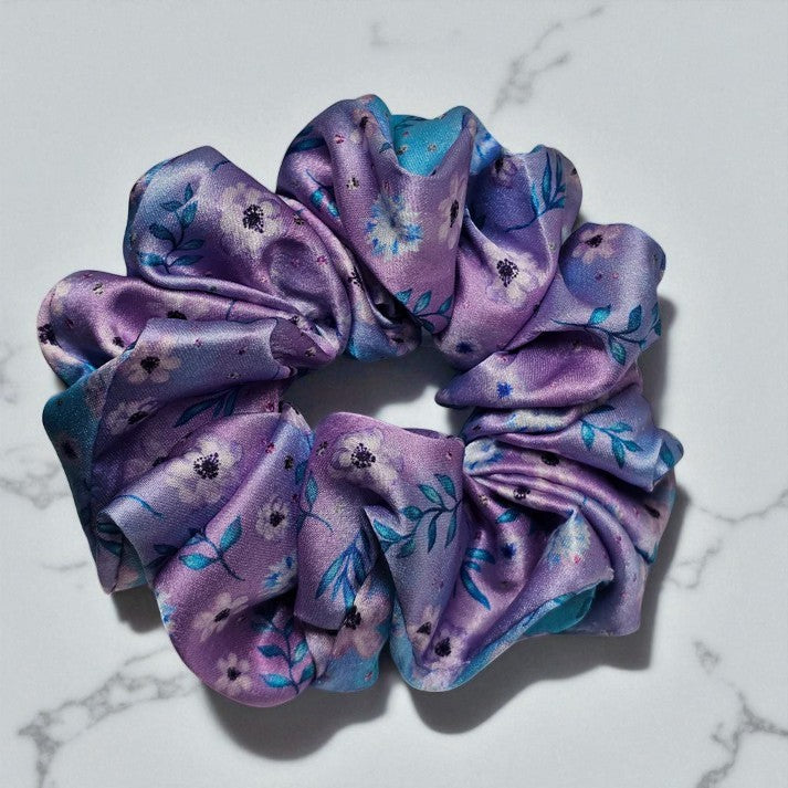 Berry Swirl Satin Scrunchies