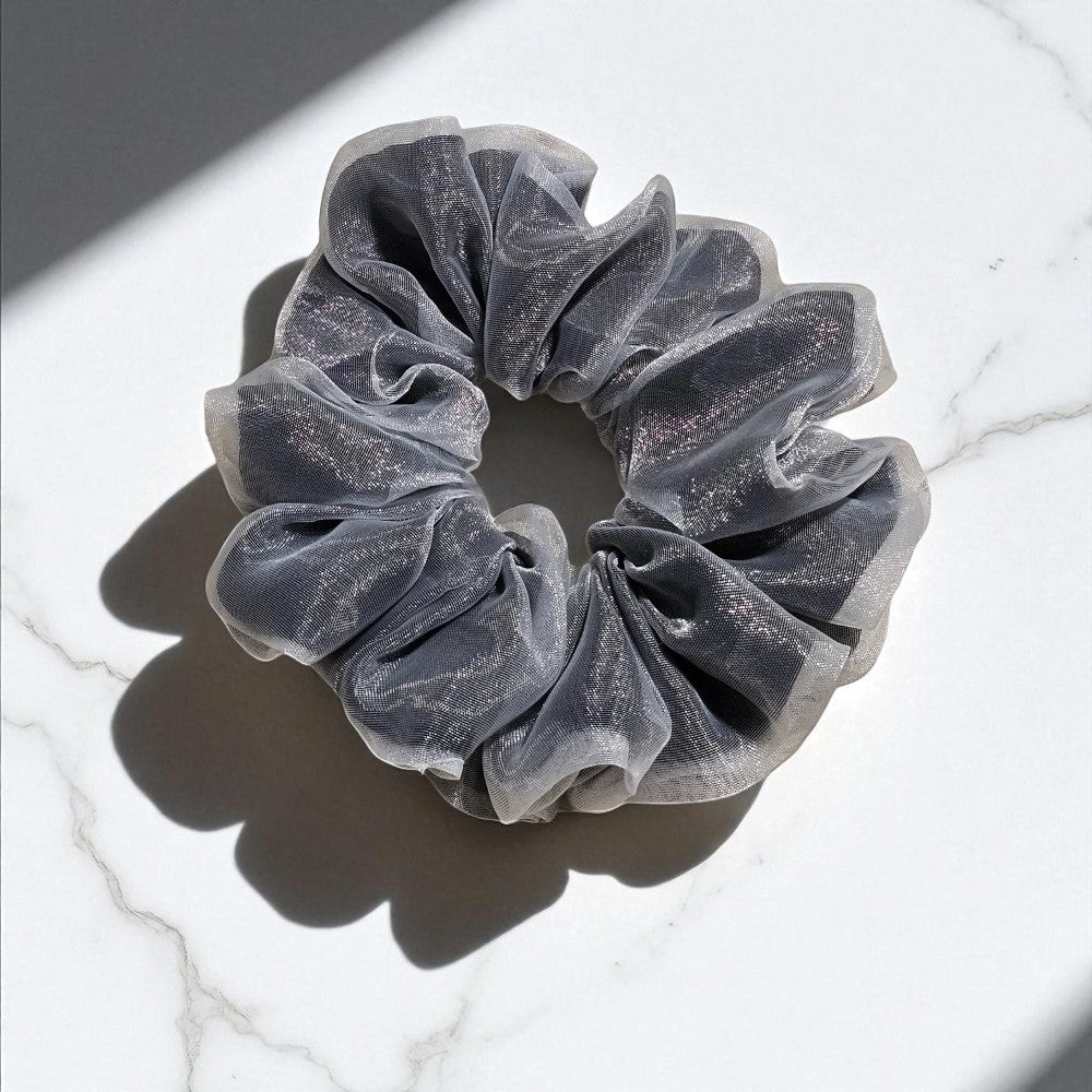 Black Dahlia Double Layer Scrunchie