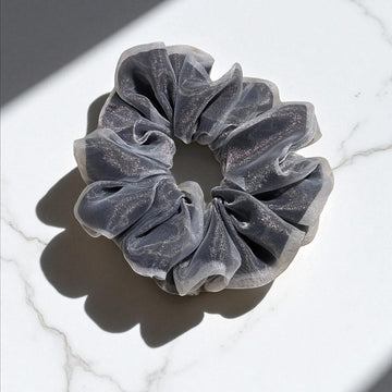Black Dahlia Double Layer Scrunchie