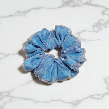 Blue Lagoon Double Layer Scrunchie