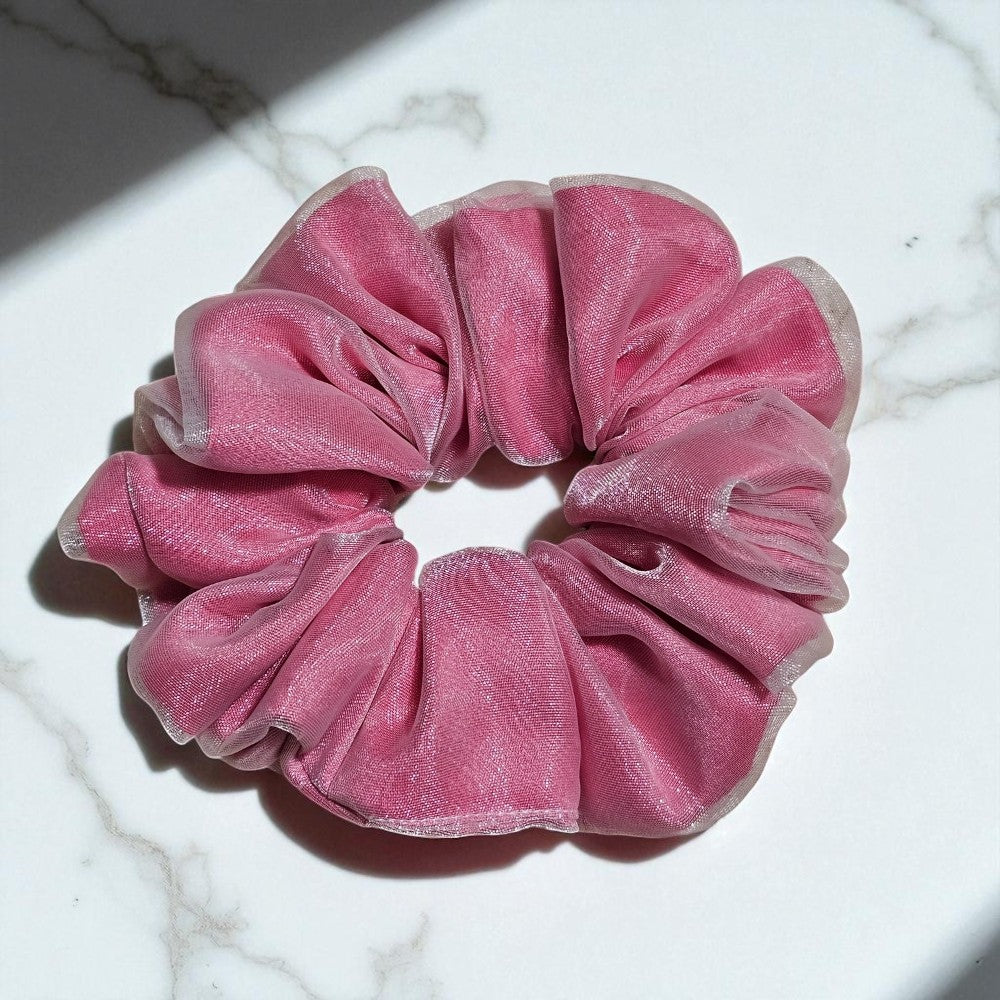 Blush Cloud  Double Layer Scrunchie