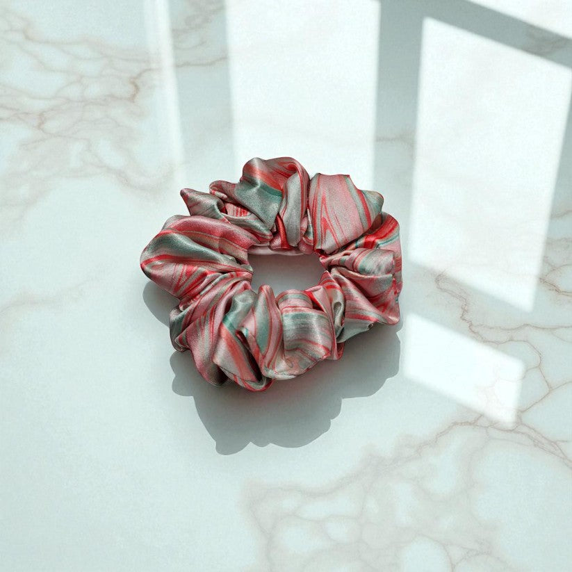 Candy Stripes Satin Scrunchies