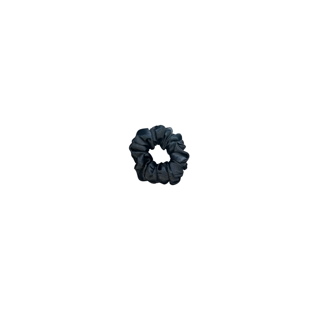 Charcoal Drift Premium Satin Scrunchies
