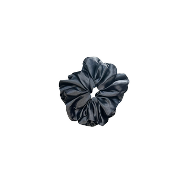 Charcoal Drift Premium Satin Scrunchies