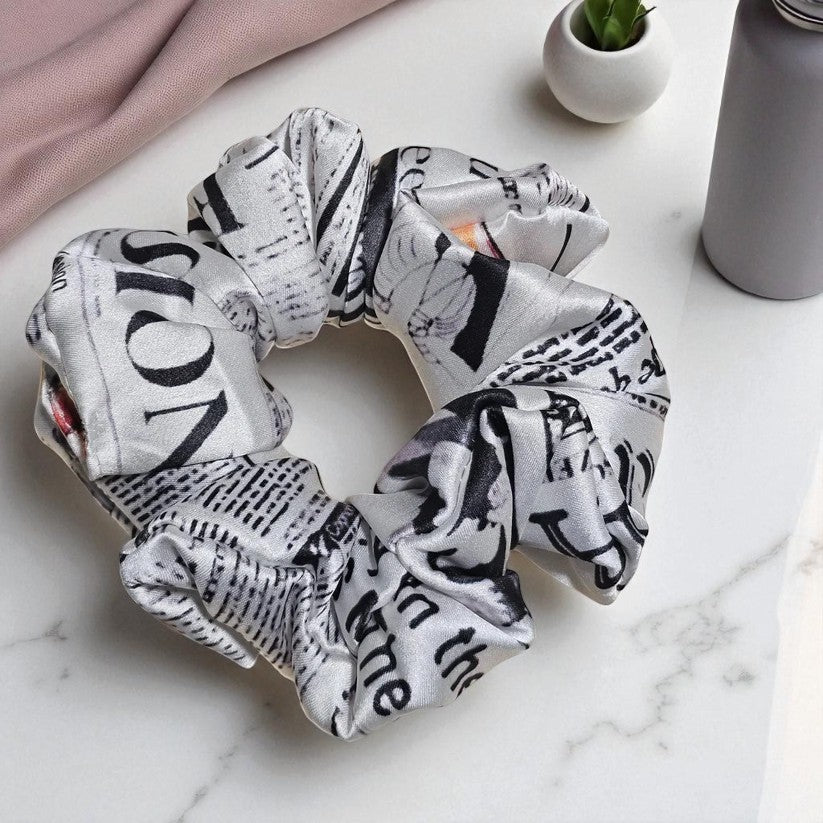 City Chic Printed Satin Scrunchie