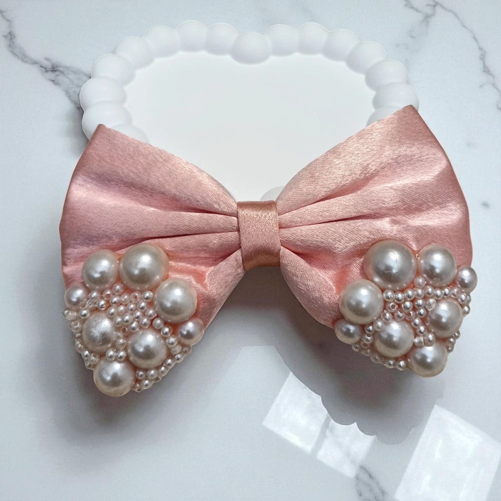 Coral Kiss Dream Pearl Bow