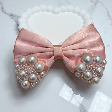Coral Kiss Dream Pearl Bow