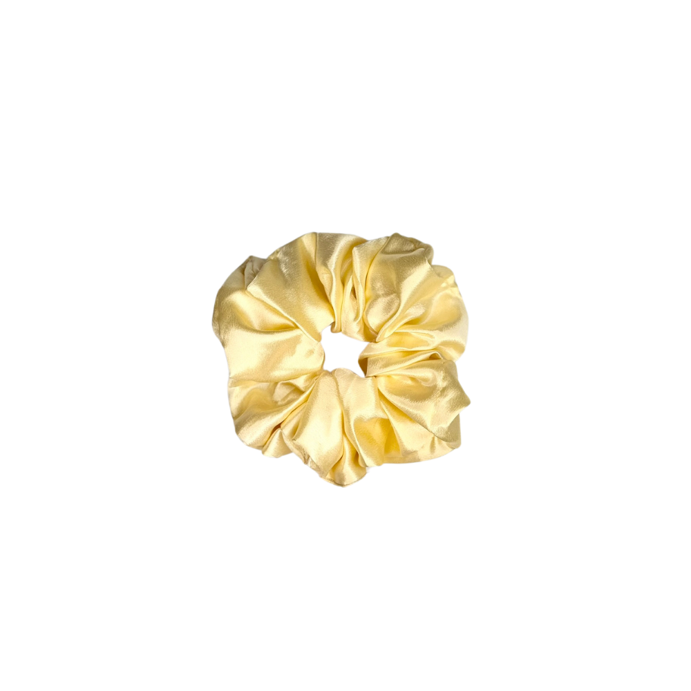 Crème Glow Premium Satin Scrunchies