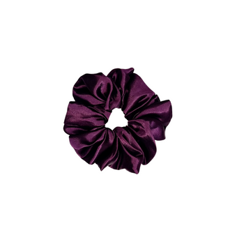 Dusky Violet Premium Satin Scrunchies