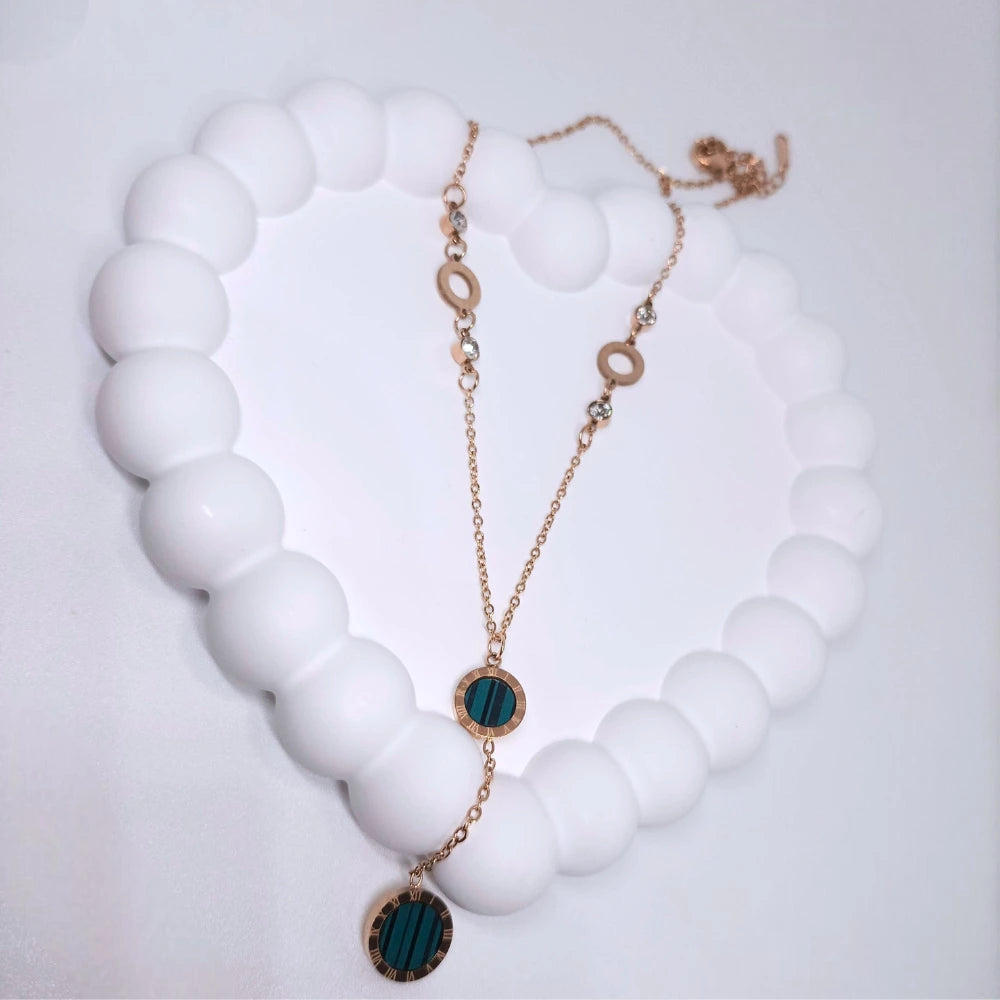 Emerald Time Necklace