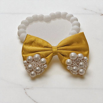 Honey Dream Pearl Bow