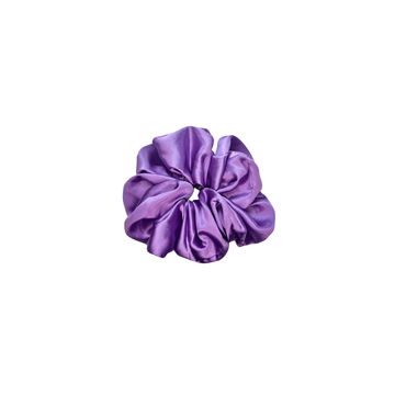 Lavender Lace Satin Scrunchies