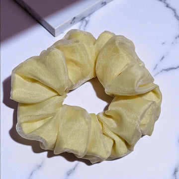 Lemon Sorbet  Double Layer Scrunchie