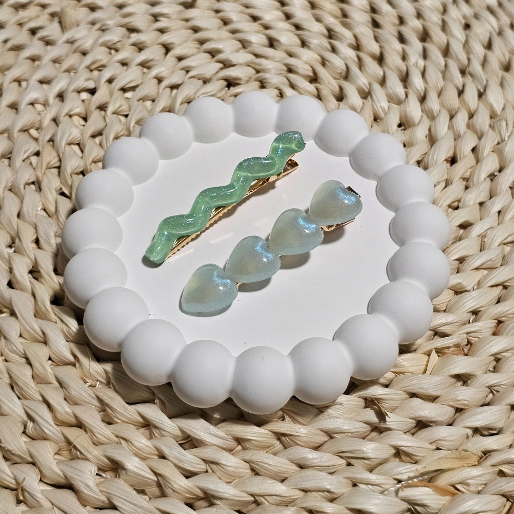 Mint Meadow Hair pin