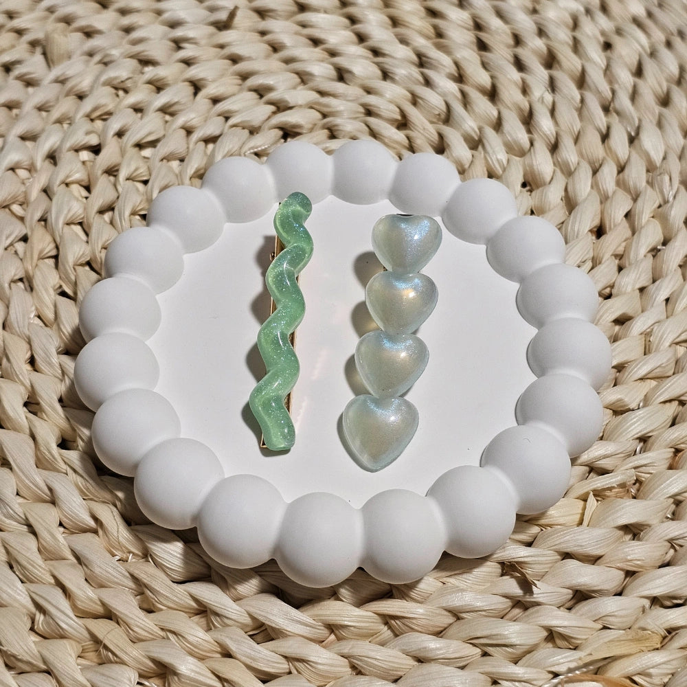 Mint Meadow Hair pin