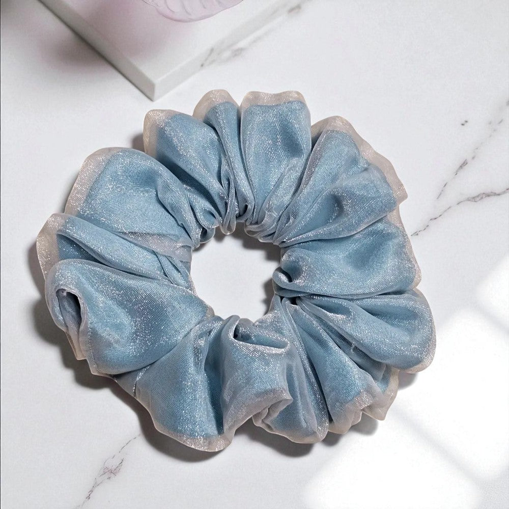 Ocean Mist Double Layer Scrunchie
