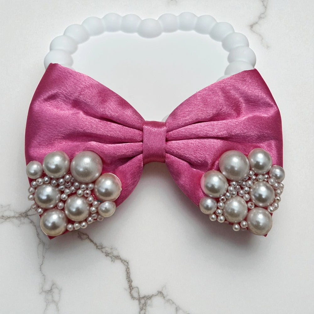 Rose Dust Dream Pearl Bow