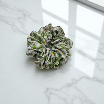 Sage Twist Satin Scrunchies