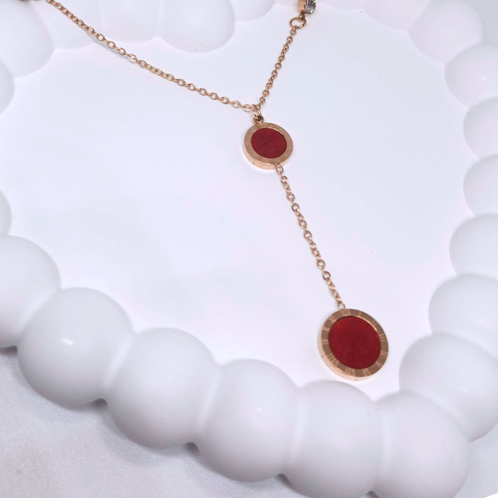 Scarlet Hour Necklace