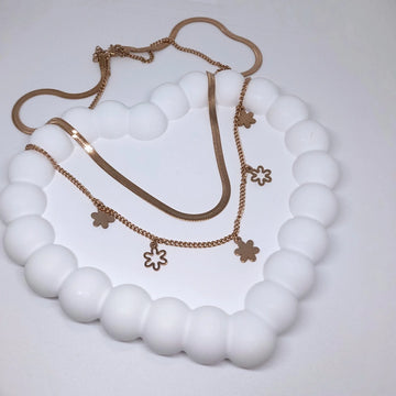 Serpent & Spring Double Layer Necklace