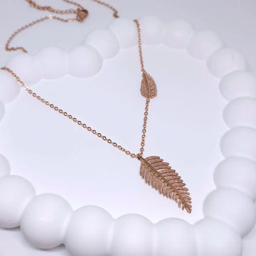 Rosy Fern Necklace